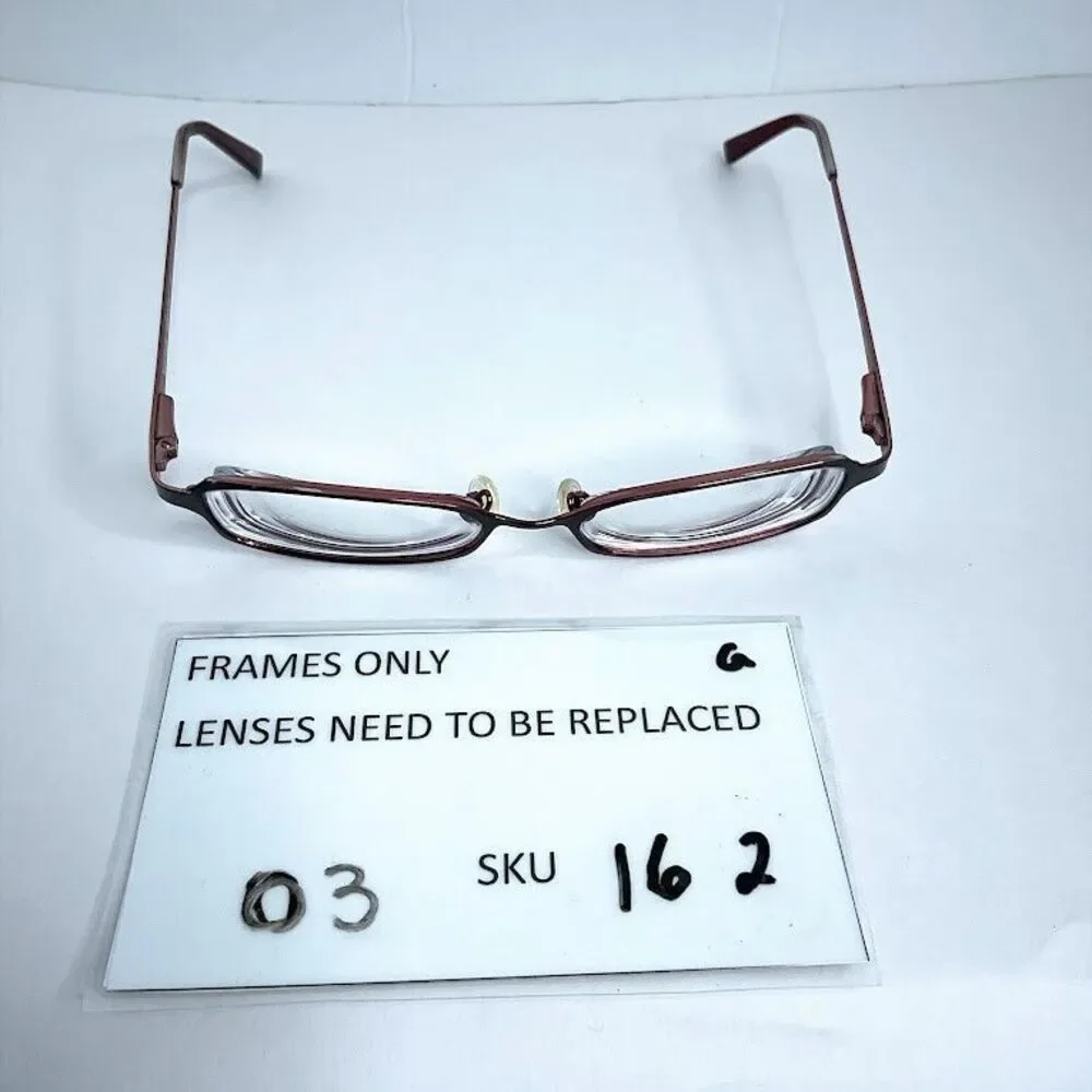 Kate Spade Eyeglasses Kay 01W1 Dark Burgundy Metal Frame Italy 49 16 135